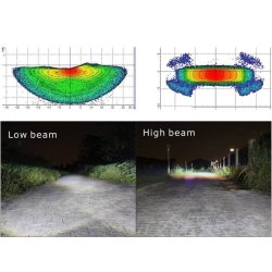 7" led sidehngt forlygte med pos. lys