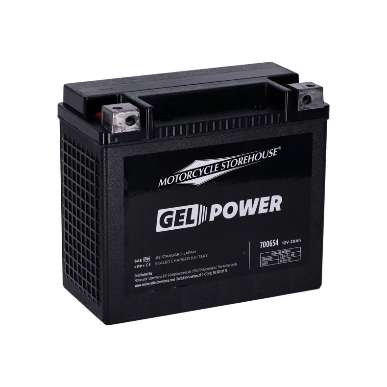 Batteri med hj CCA, Nano Series sealed GEL battery. 73-86fx,  fxr, 84-90 stoftail. 77-96 xl