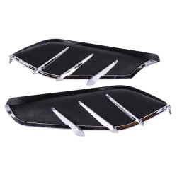 Seat heat deflector set. Black with chrome trim  09-25 FLT/Touring