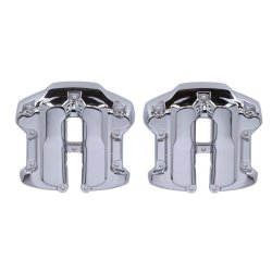 M8 Rocker box cover set. Chrome OEM style replacement chrome plated rocker covers. 