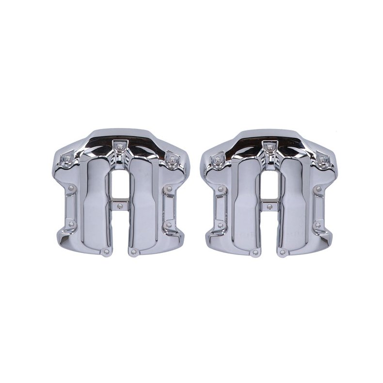 M8 Rocker box cover set. Chrome OEM style replacement chrome plated rocker covers. 