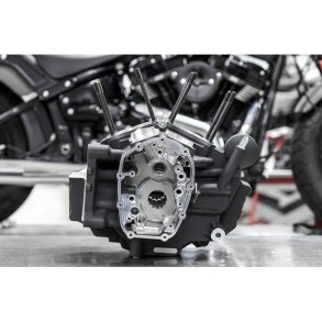 S&S, M8 Softail MK-Series crankcase assembly. 