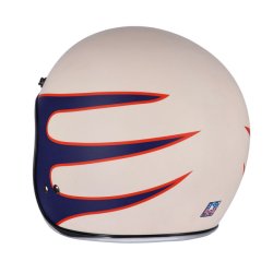 13 1/2 Skull bucket helmet Superior vintage white