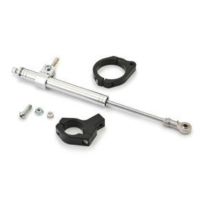Daytona, steering damper kit. Silver  20-21 FXLRS Low Rider 114; 22-24 FXLRS Low Rider 117