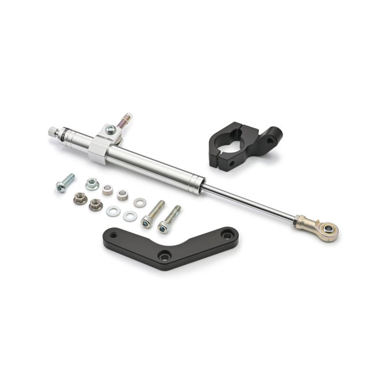 Daytona, steering damper kit. Silver 22-24 FXLRST Low Rider ST 117