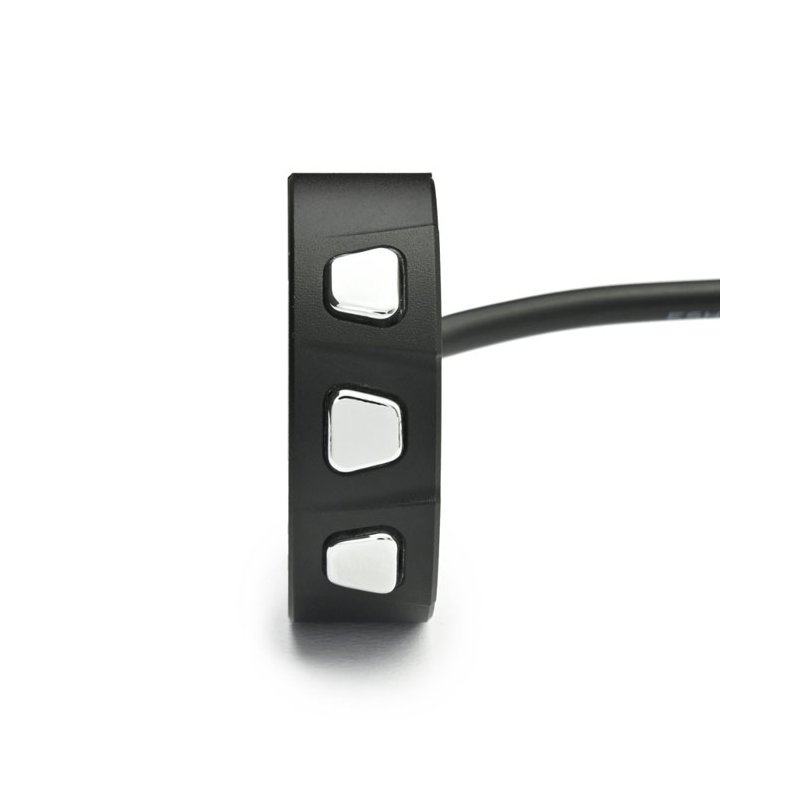 Daytona, 3-Button switch for handlebars. Passer 22mm / 1" styr  chrome.
