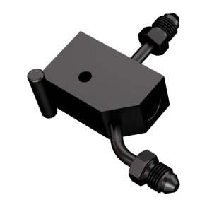 Goodridge, steel brake tee. Rear 00-06 Softail with custom brake