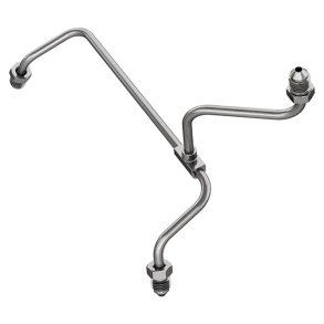 Goodridge, front manifold AN3 High polished stainless steel.