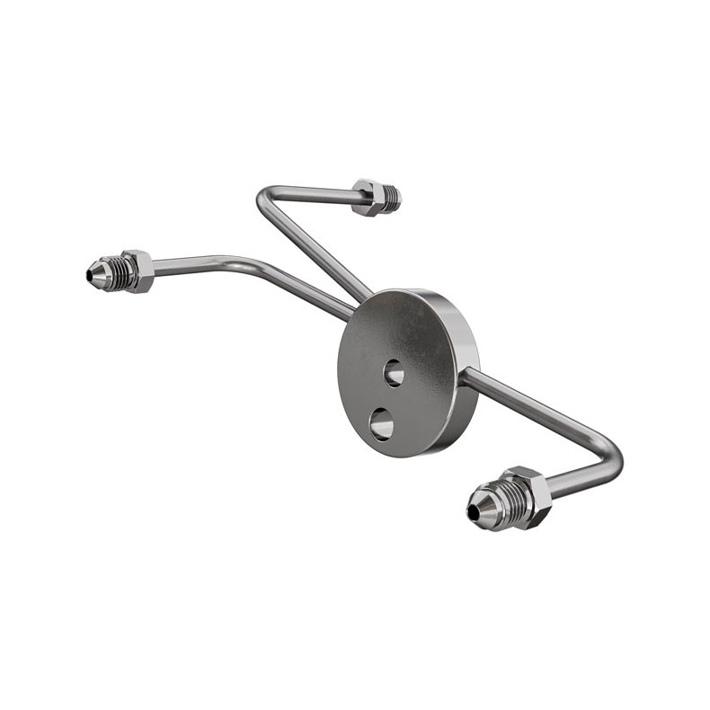 Goodridge, front T-bar narrow AN3 High polished stainless steel. 9/32" / 7,2mm and 11/32" / 8mm bolt