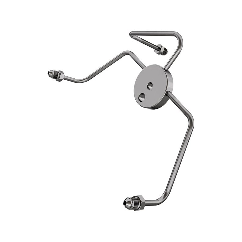 Goodridge, front T-bar wide AN3 High polished stainless steel. 9/32" / 7,2mm and 11/32" / 8mm bolt h