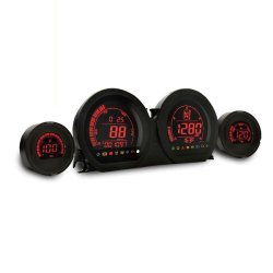 KOSO, HD-03 8-color 4-piece gauge kit ABE approved. 14-23 Touring