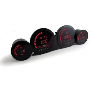 KOSO, HD-03 4-piece gauge kit. Red display KOSO, HD-06 4-piece gauge kit.  14-20 Touring 