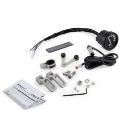 KOSO, D48 TNT-05 HD speedometer Black face with black bezel.