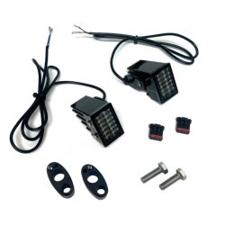 Black housing. Turn signals with Run/Brake/Turn option. Aggressively styled. 