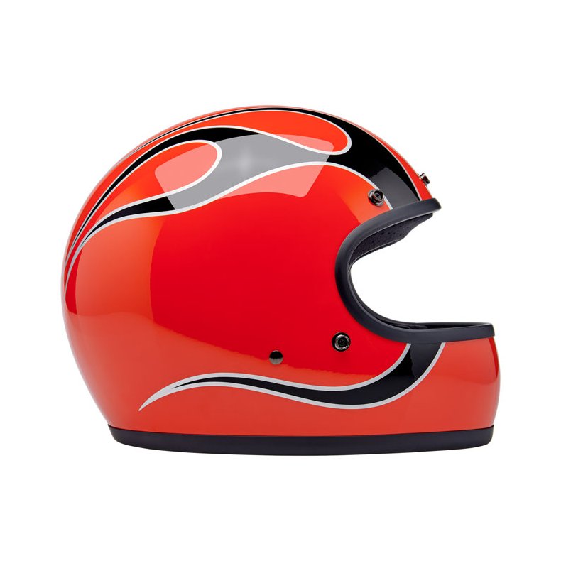 Biltwell Gringo helmet Comp Orange Flames 