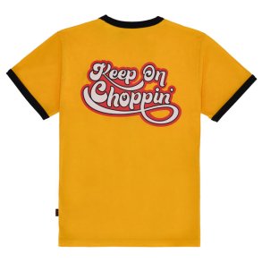 13 1/2 KOC t-shirt yellow Keep On Choppin a tribute to the chopper lifestyle!