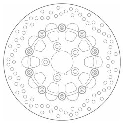 SBS, '10-Spoke A Floater' brake rotor 292mm. 