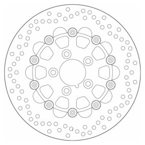 SBS, '10-Spoke A Floater' brake rotor 292mm. 