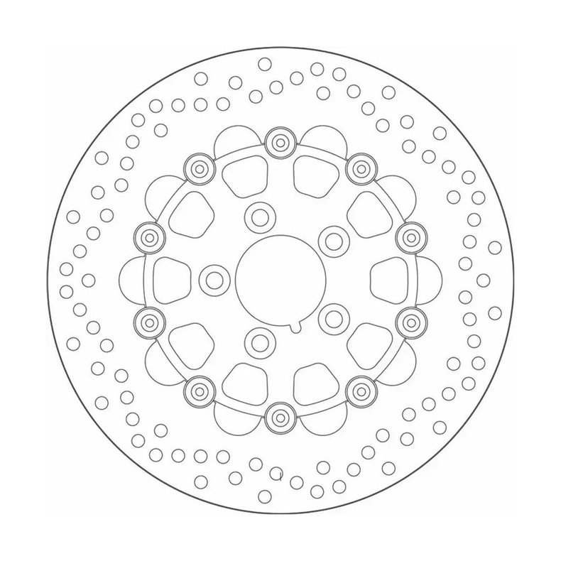 SBS, '10-Spoke A Floater' brake rotor 292mm. 
