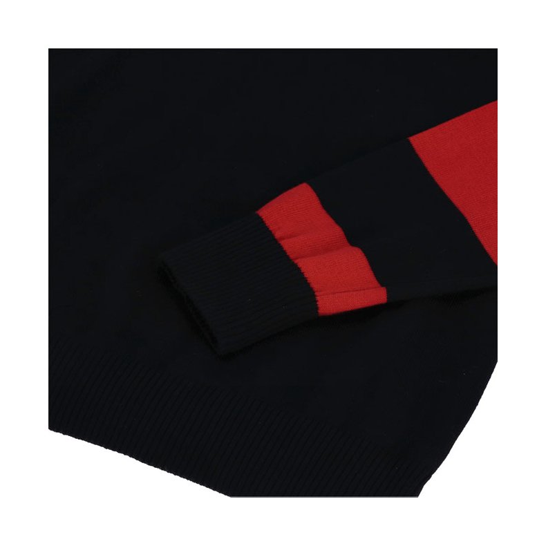 13 1/2 Outlaw half-zip sweater sweater black/red