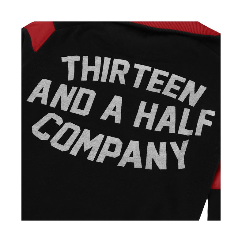 13 1/2 Outlaw half-zip sweater sweater black/red