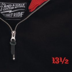 13 1/2 Outlaw half-zip sweater sweater black/red