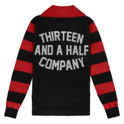 13 1/2 Outlaw half-zip sweater sweater black/red