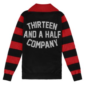 13 1/2 Outlaw half-zip sweater sweater black/red