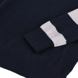 13 1/2 Outlaw half-zip sweater navy/offwhite