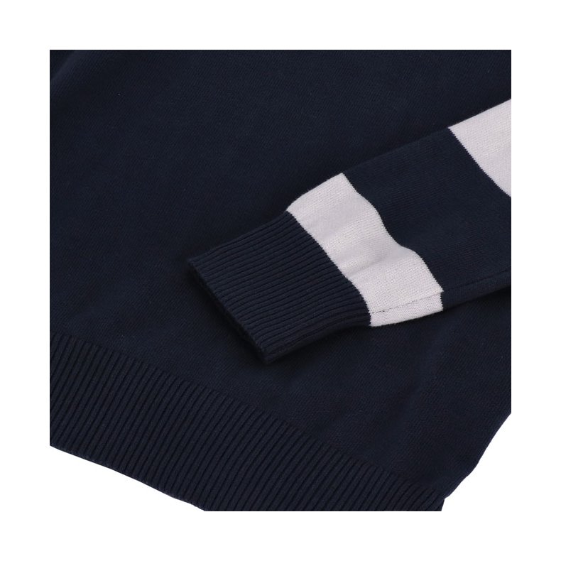 13 1/2 Outlaw half-zip sweater navy/offwhite