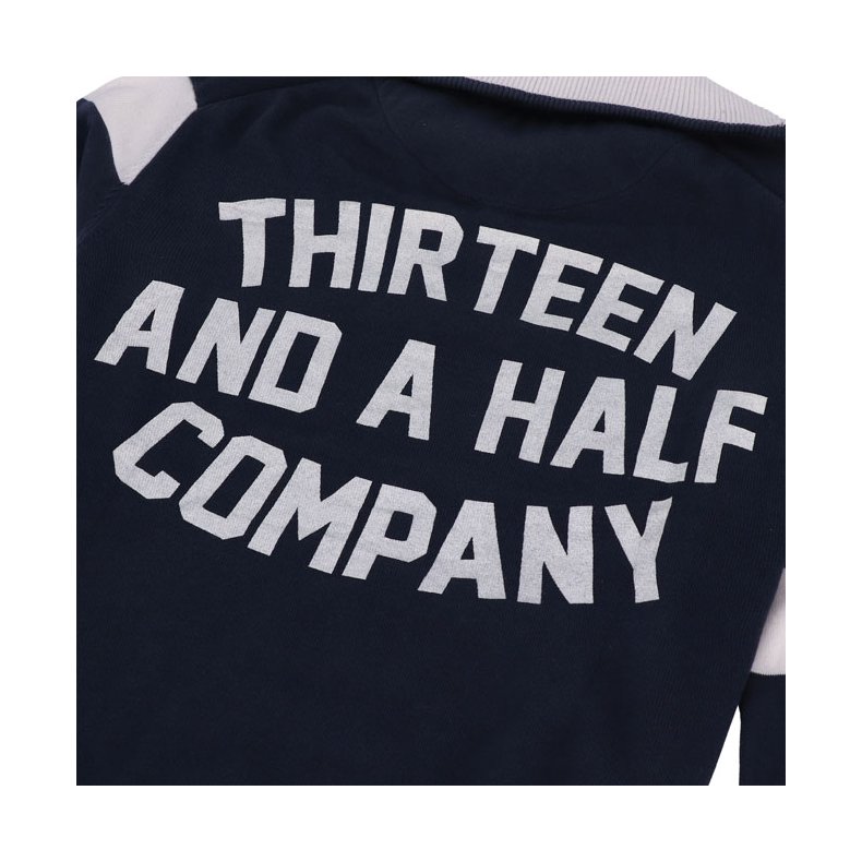 13 1/2 Outlaw half-zip sweater navy/offwhite