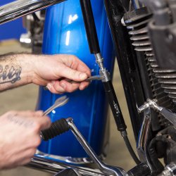 Motion Pro, top half clutch cable. Black M8