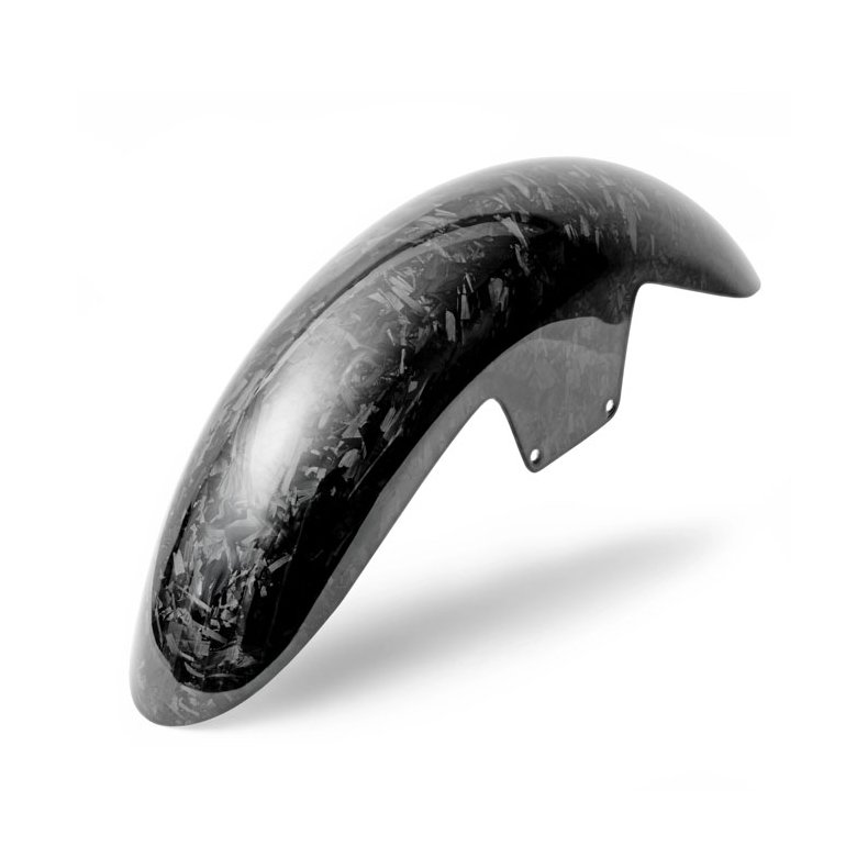 Tommy &amp; Sons, carbon fiber ST Style mid length wrapper front Forged carbon. 14-25 FLT/Touring