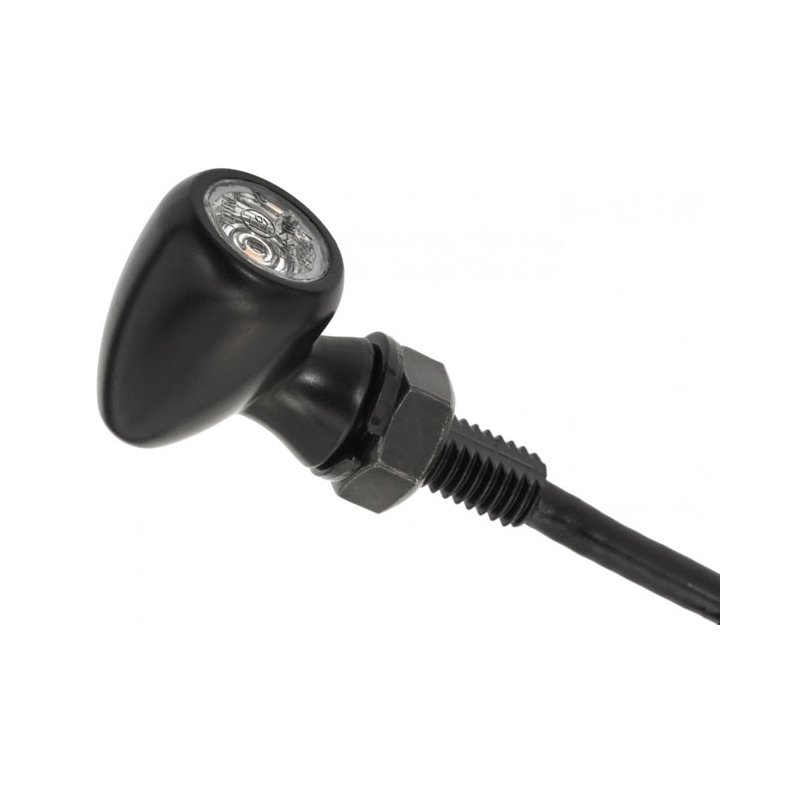 Motone, Pico LED 3-1 taillight/turn signal combo. Black ECE R148 approved, for rear use only. 12V. 