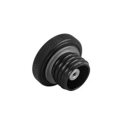 Motone, vented gas cap. Black aluminum 83-18 H-D; Triumph: some Bonneville, T100, America, Speedmast