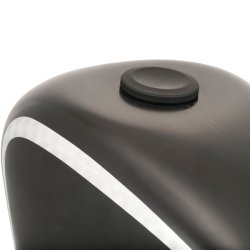 Motone, Jetson dished low profile gas cap.  billet aluminum.  83-18 H-D