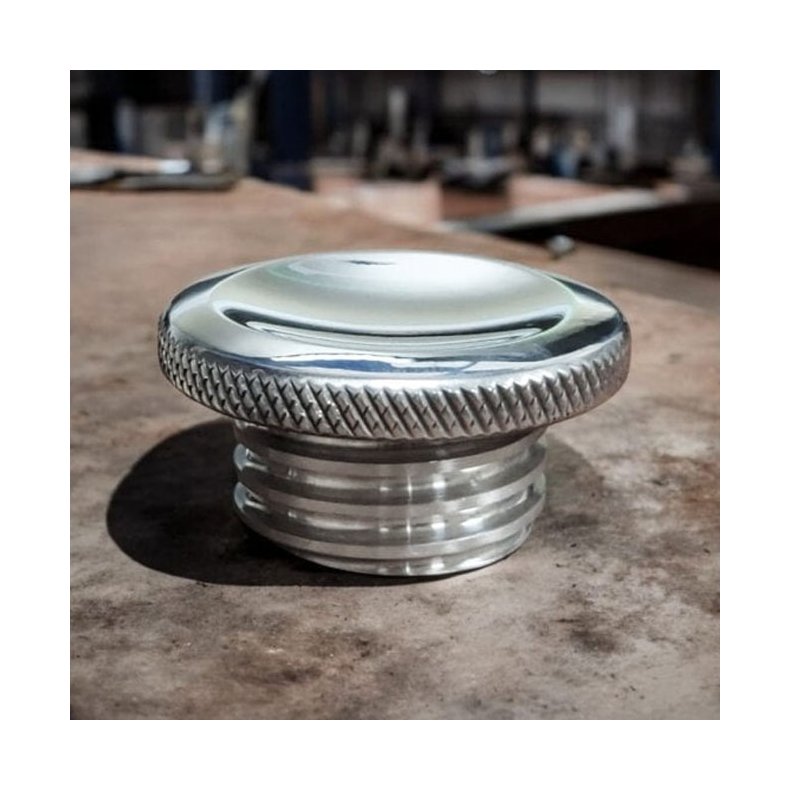 Motone, Jetson dished low profile gas cap.  billet aluminum.  83-18 H-D