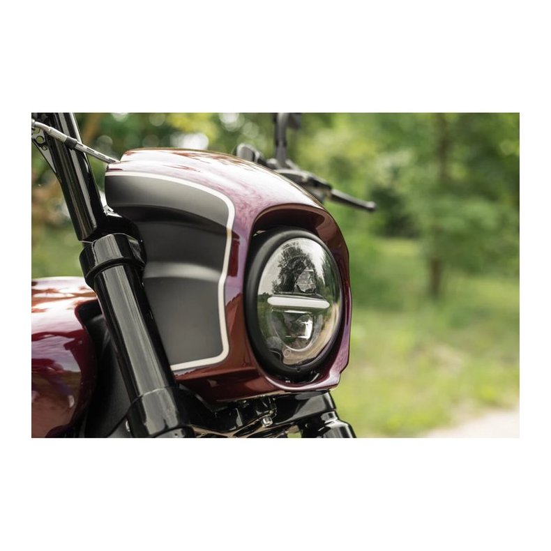 Killer Custom, Tomahawk Series Headlight Fairing. Black 15-Up Indian Scout