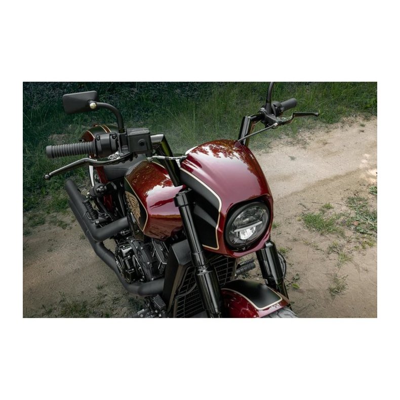 Killer Custom, Tomahawk Series Headlight Fairing. Black 15-Up Indian Scout