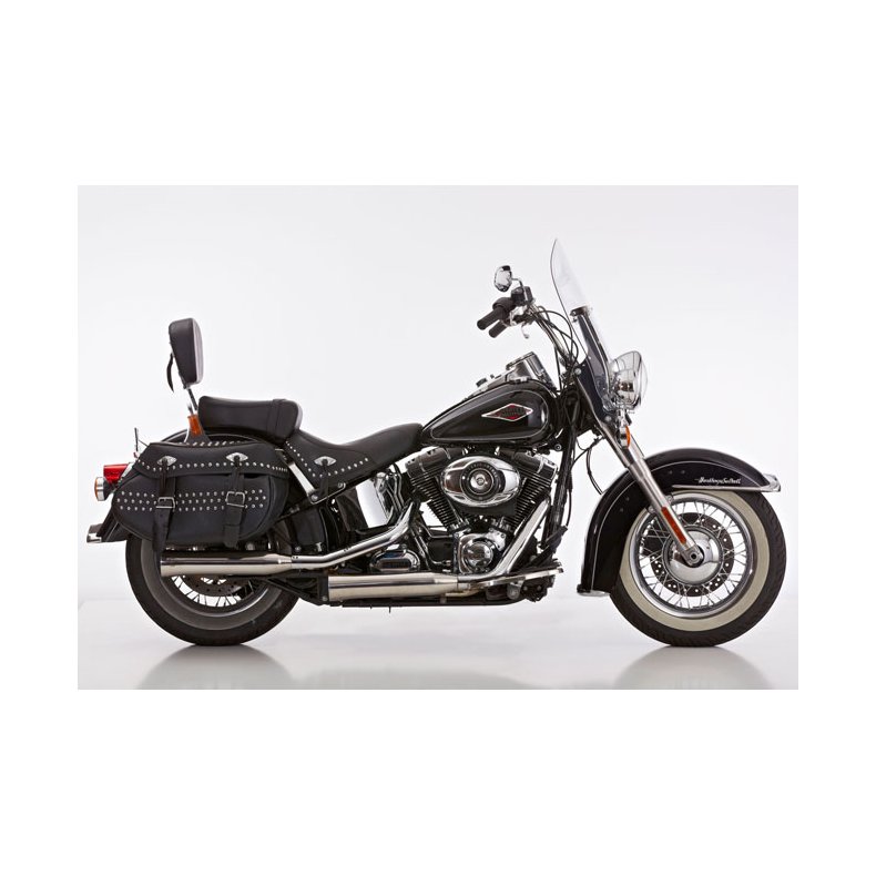 Falcon, Double groove Slip-ons exhaust Polished 21 FLHC; 21-24 FLHCS