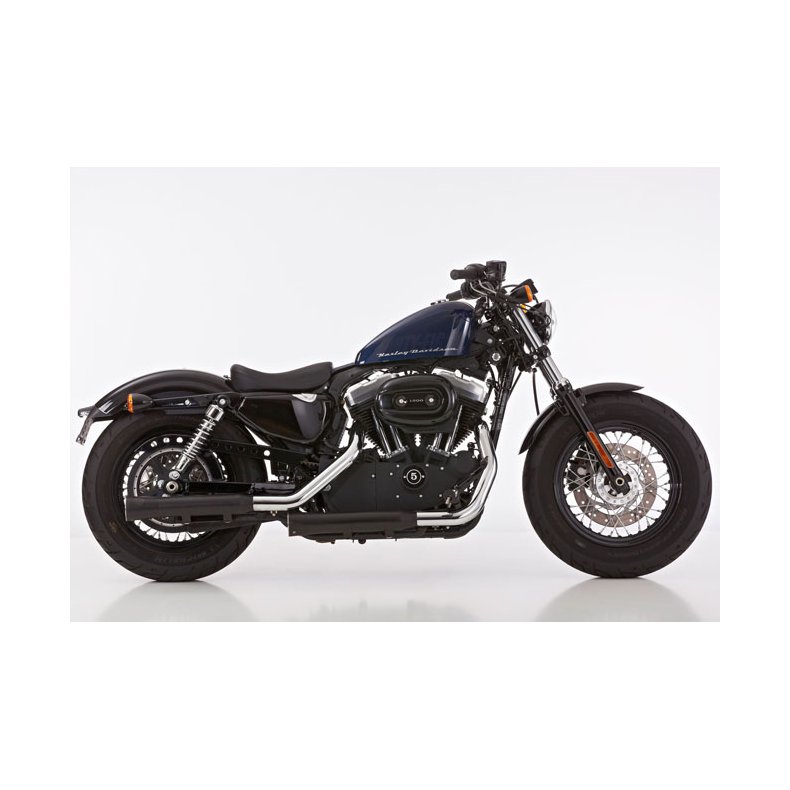 Falcon, Double groove Slip-ons exhaust 14-16 XL1200C/CA/CB; 14-16 XL1200T; 14-16 XL1200V; 14-16 mm.