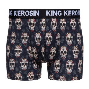 King Kerosin Sugar skull underwear black