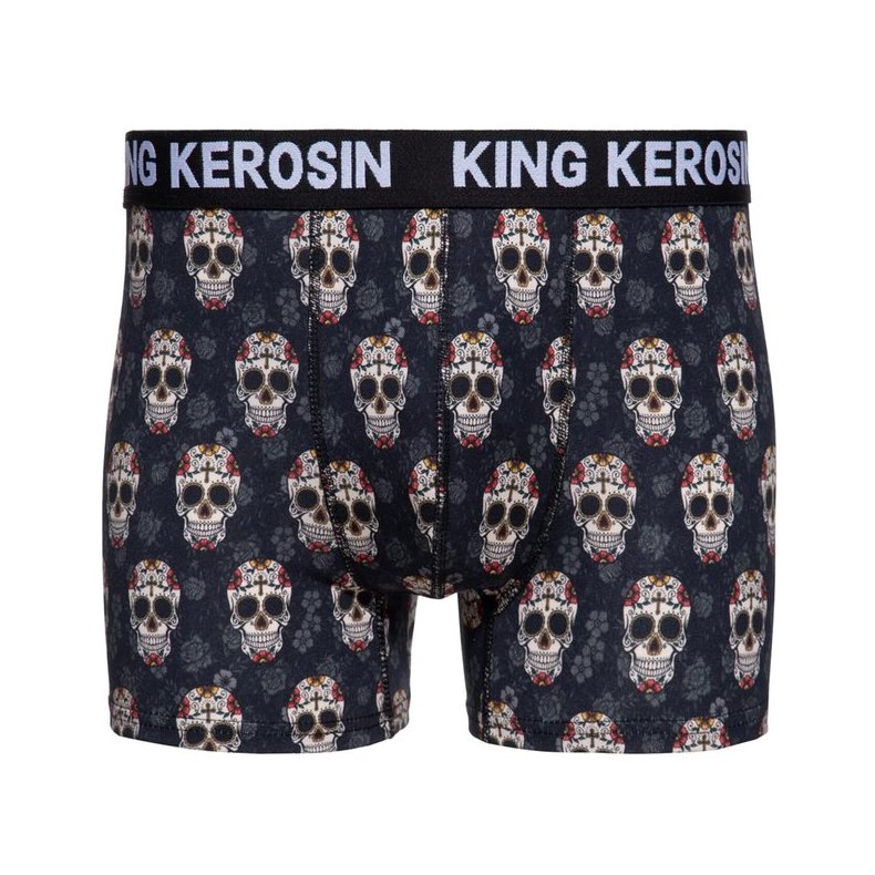 King Kerosin Sugar skull underwear black