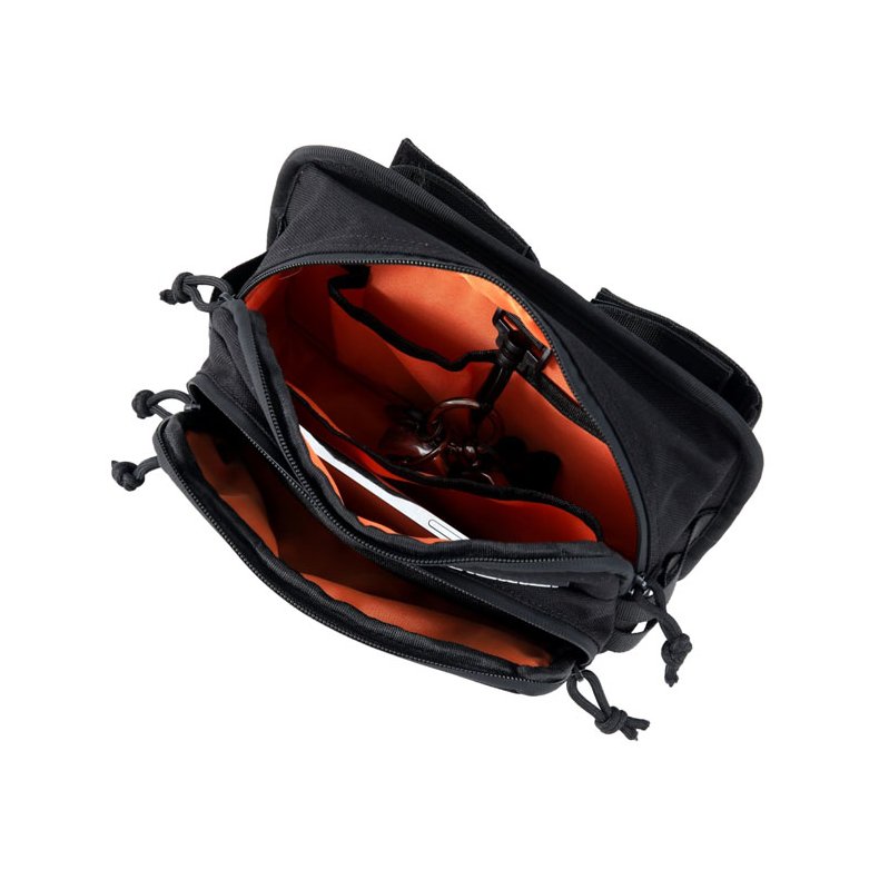 Rick's Motorcycles, Clubstyle handlebar bag. Black