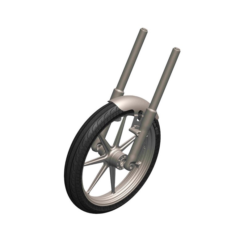 Rick's Motorcycles, 21" front fender. Steel  18-24 M8 Softail Fat Boy