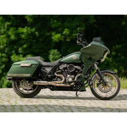 Tommy &amp; Sons, FXR style carbon side cover set. Woven 14-25 touring.