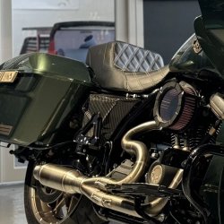 Tommy &amp; Sons, FXR style carbon side cover set. 14-25 Touring 