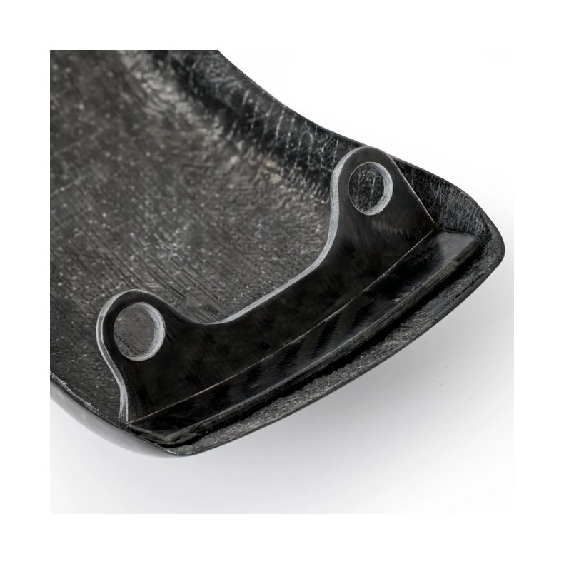 Tommy &amp; Sons, Stock style carbon side cover set. Forged 18-25 Softail without shock adjuster knob