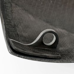 Tommy &amp; Sons, Stock style carbon side cover set. Forged 18-25 Softail without shock adjuster knob