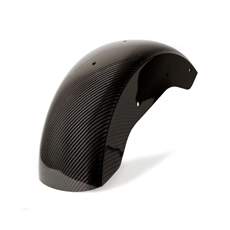 Tommy &amp; Sons, carbon fiber stock style rear fender. Woven m8 softail